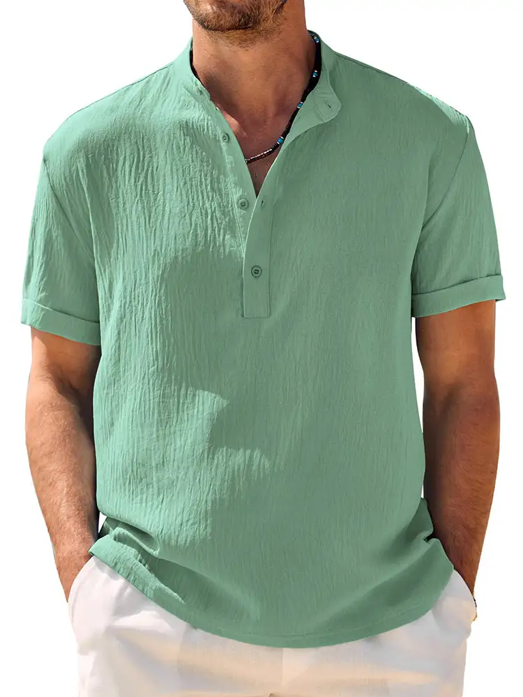 Casual Breathable Soft Henley Shirt