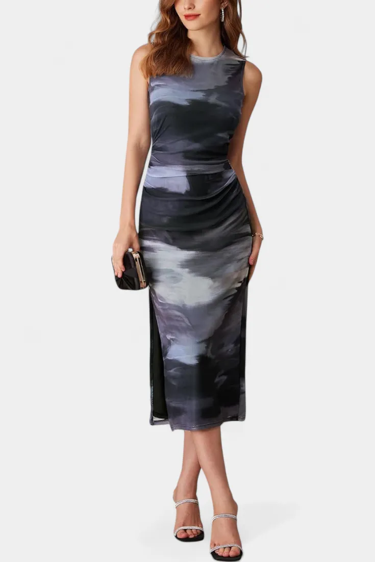 Art-Print Maxi Dress
