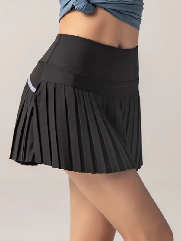 Casual Pleated Knit Skirt