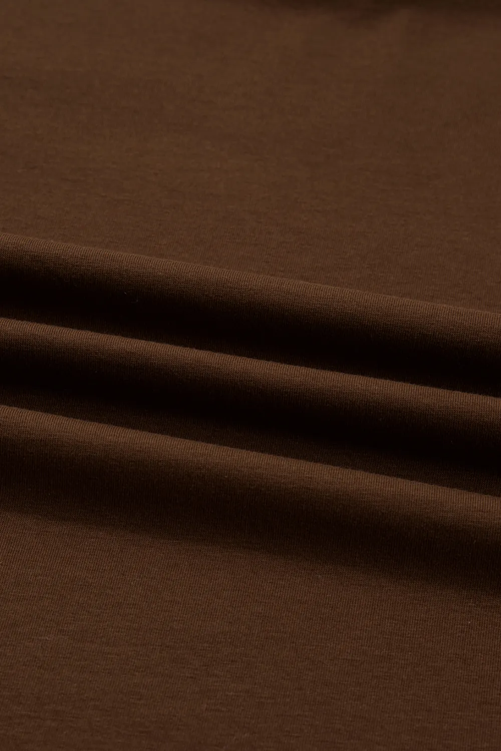 Dark Brown Varsity Striped Accent Tee