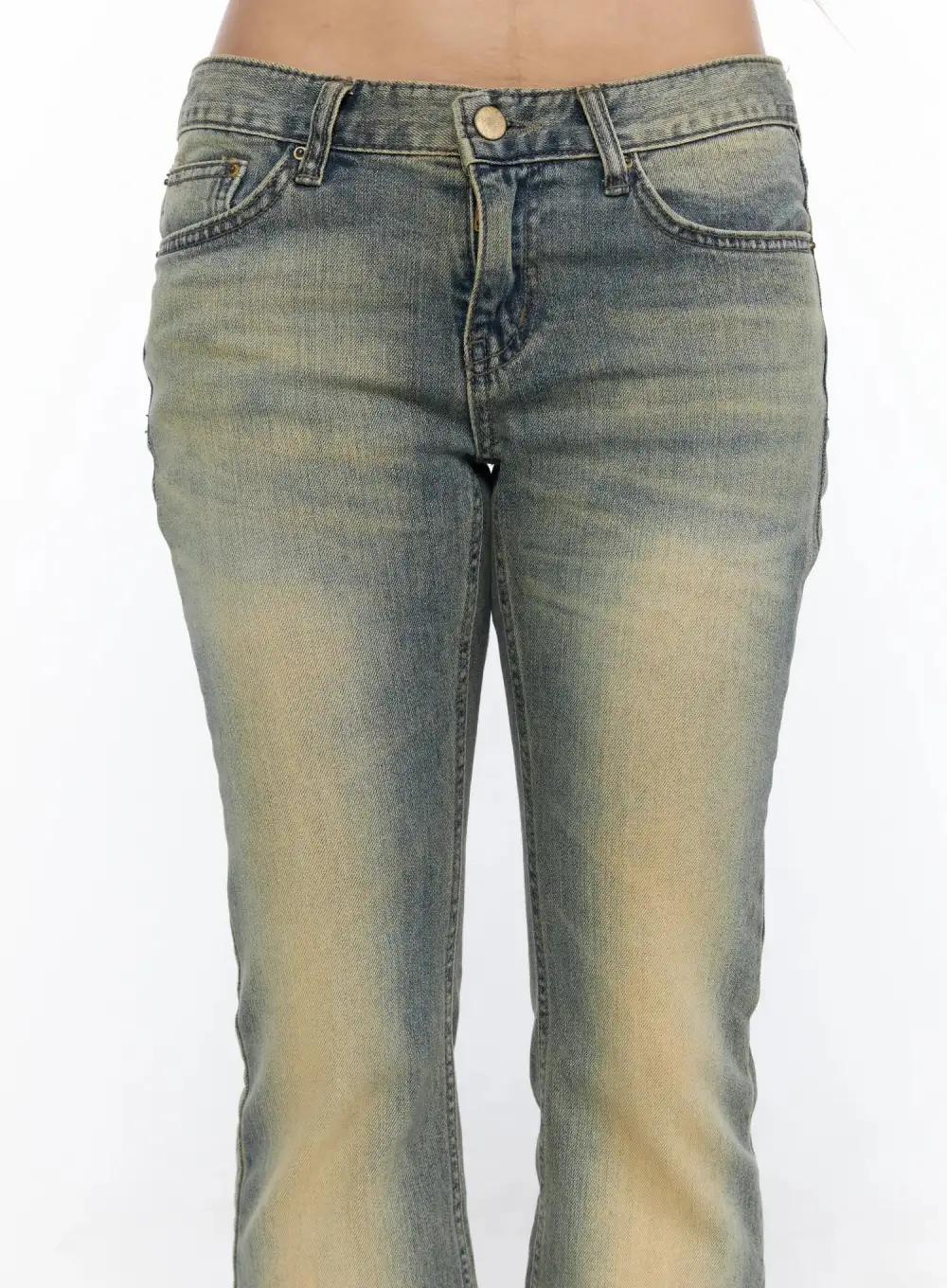 Deep Tint Wash Capri Jeans