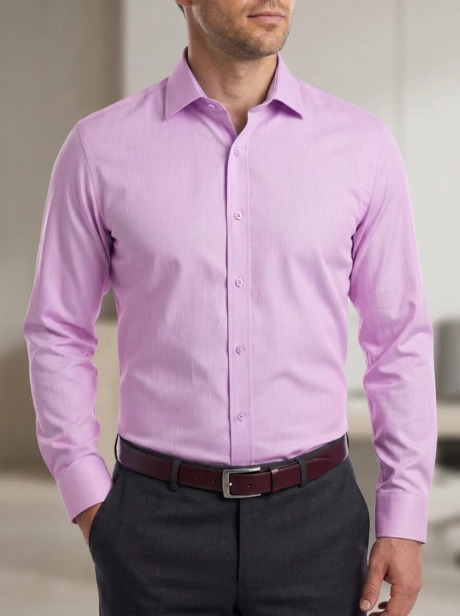 Men's Solid Dress Shirt