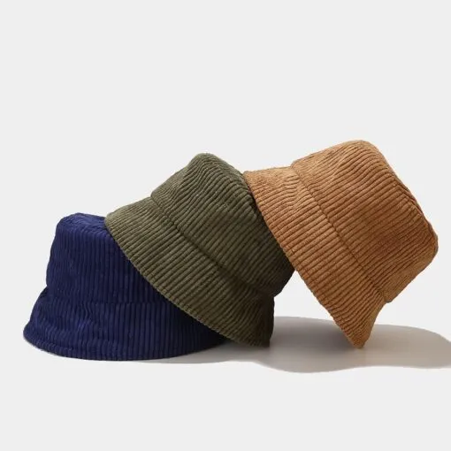 Outdoor Travel Corduroy Round Beret Hat