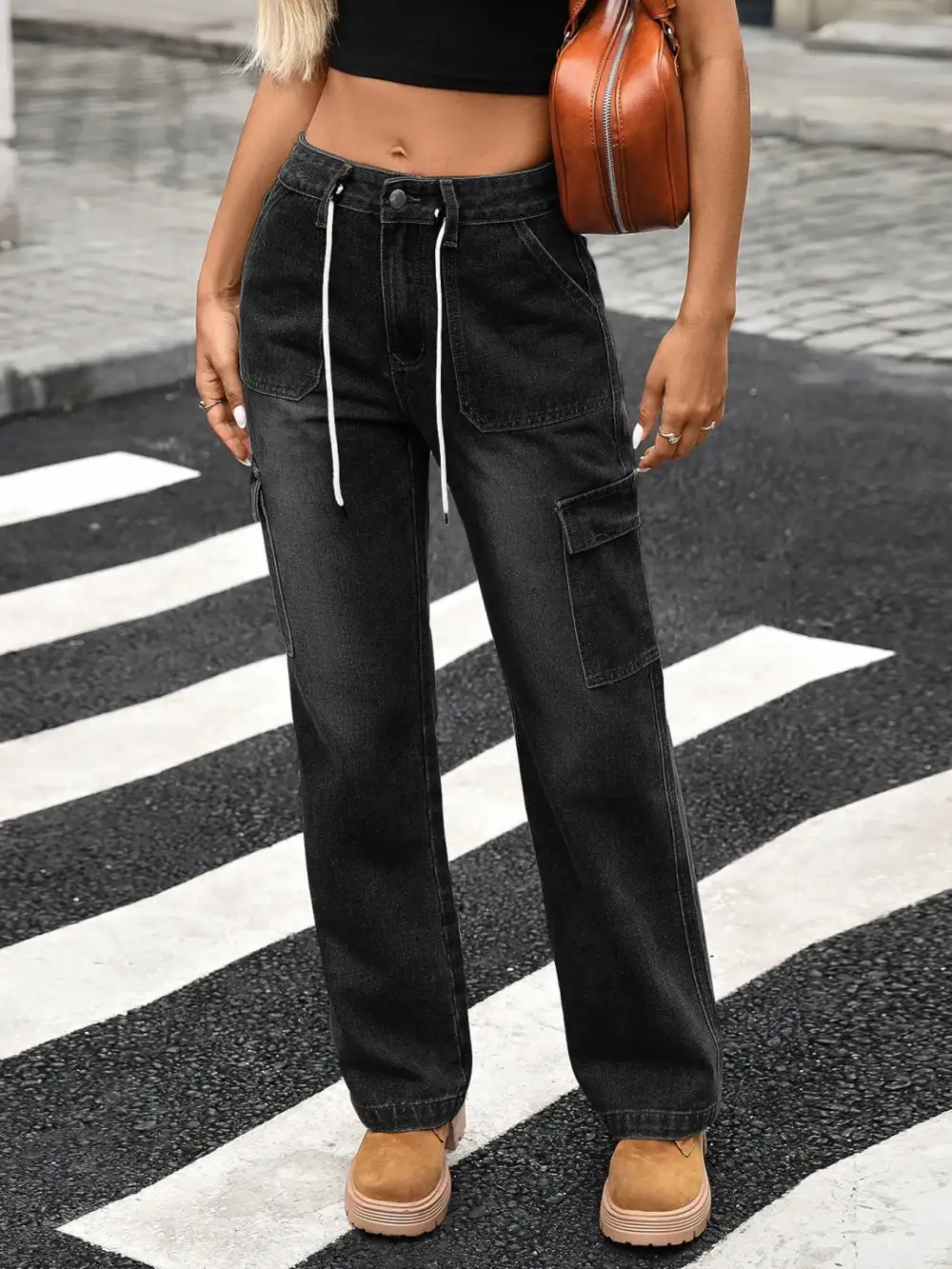 Pocket Fluid Denim Jeans