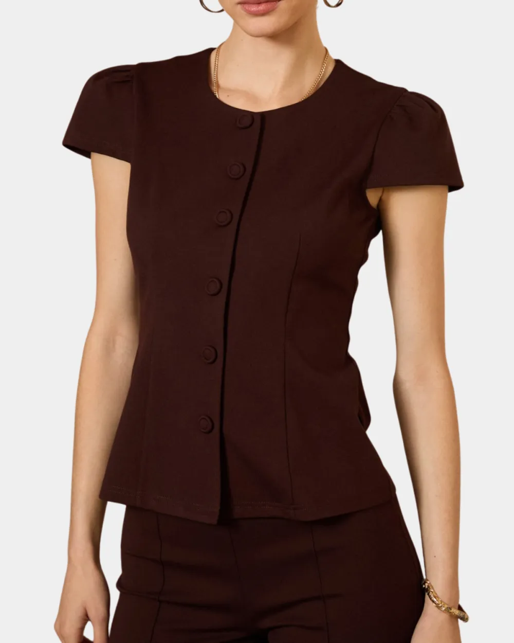Button Front Top