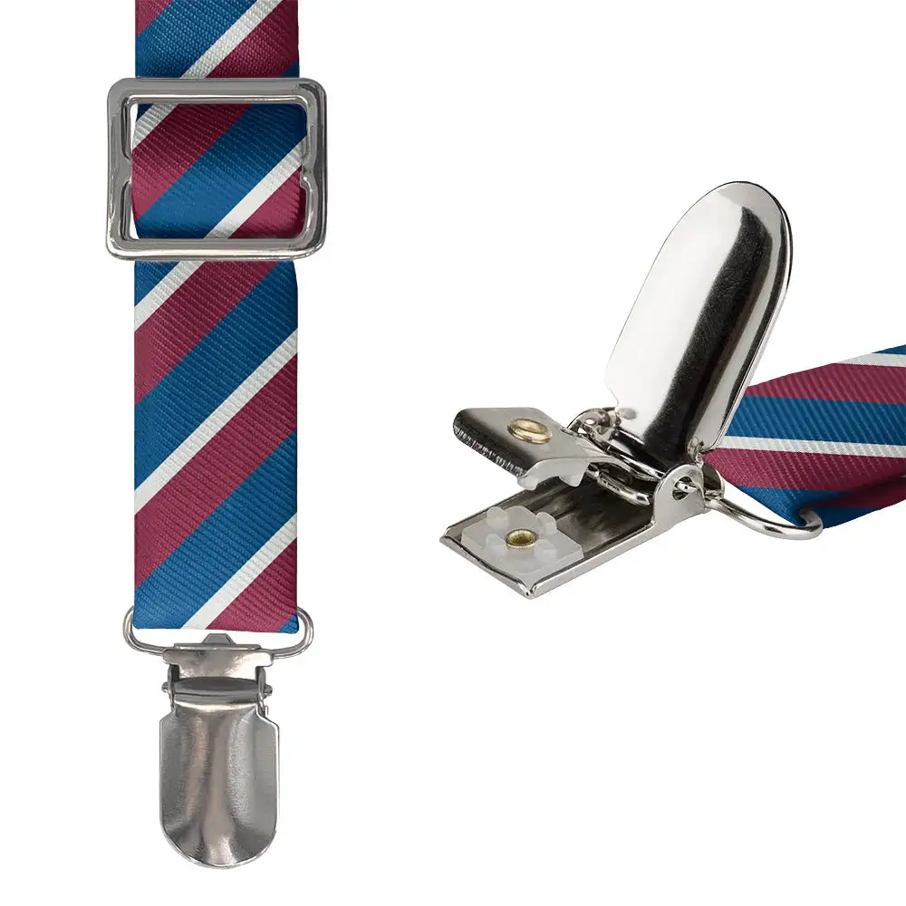 Streamlined Versatile Stripe Pattern Suspenders