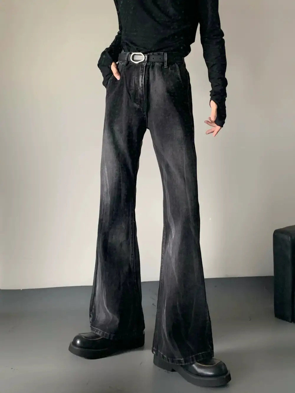Obsidian Fade Flare Jeans