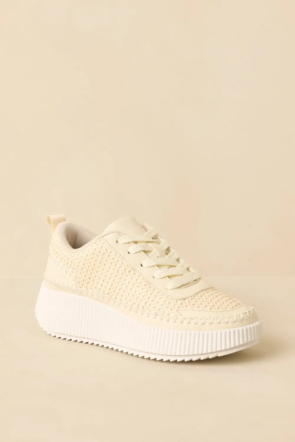 Knit Platform Sneakers