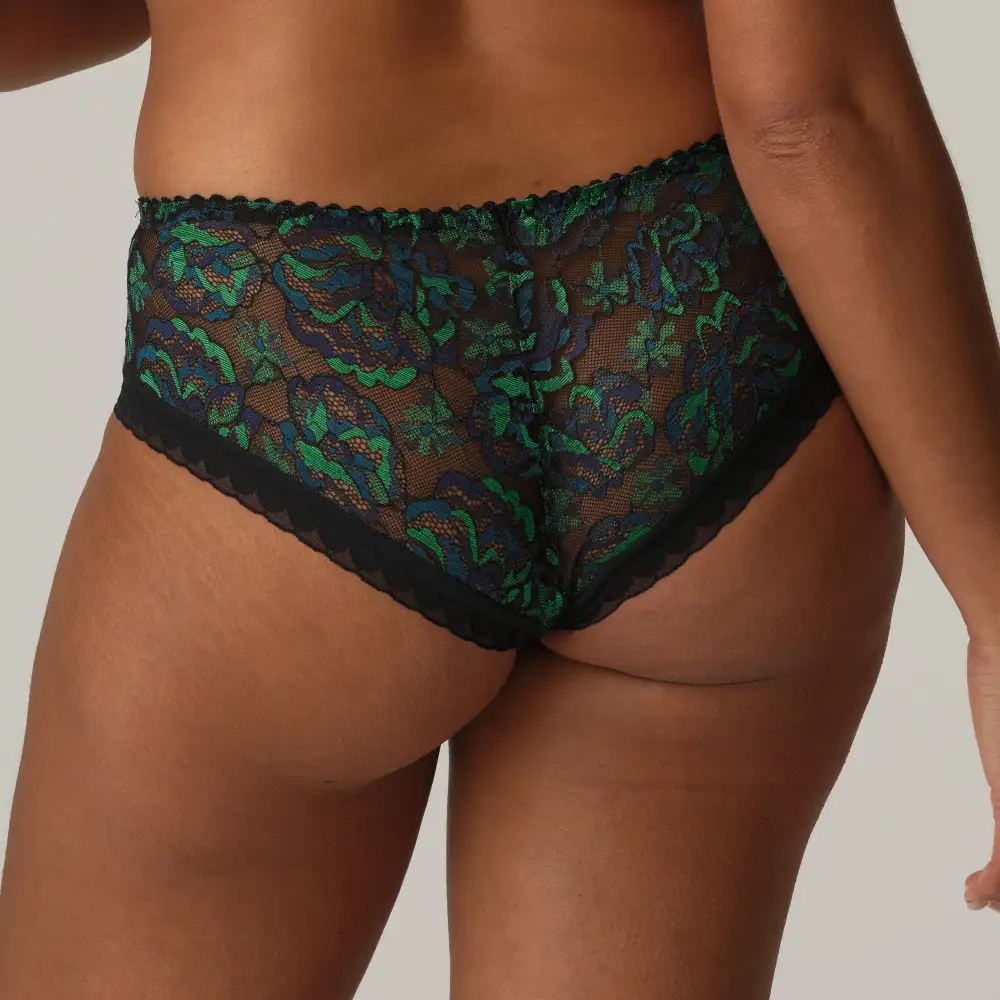Women's High Cut Lace Mesh Tanga Panty