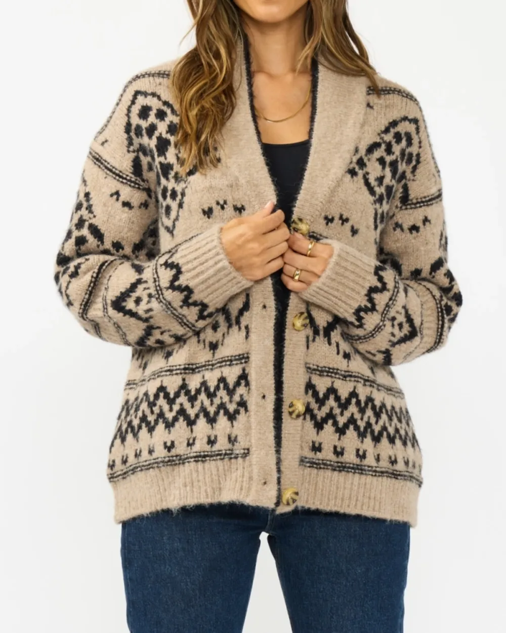 Tribal Midi Cardigan