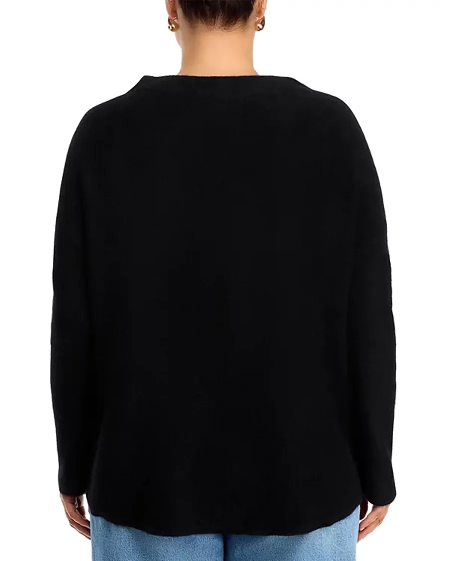 Cashmere Mock Neck Brushed Cashmere Sweater