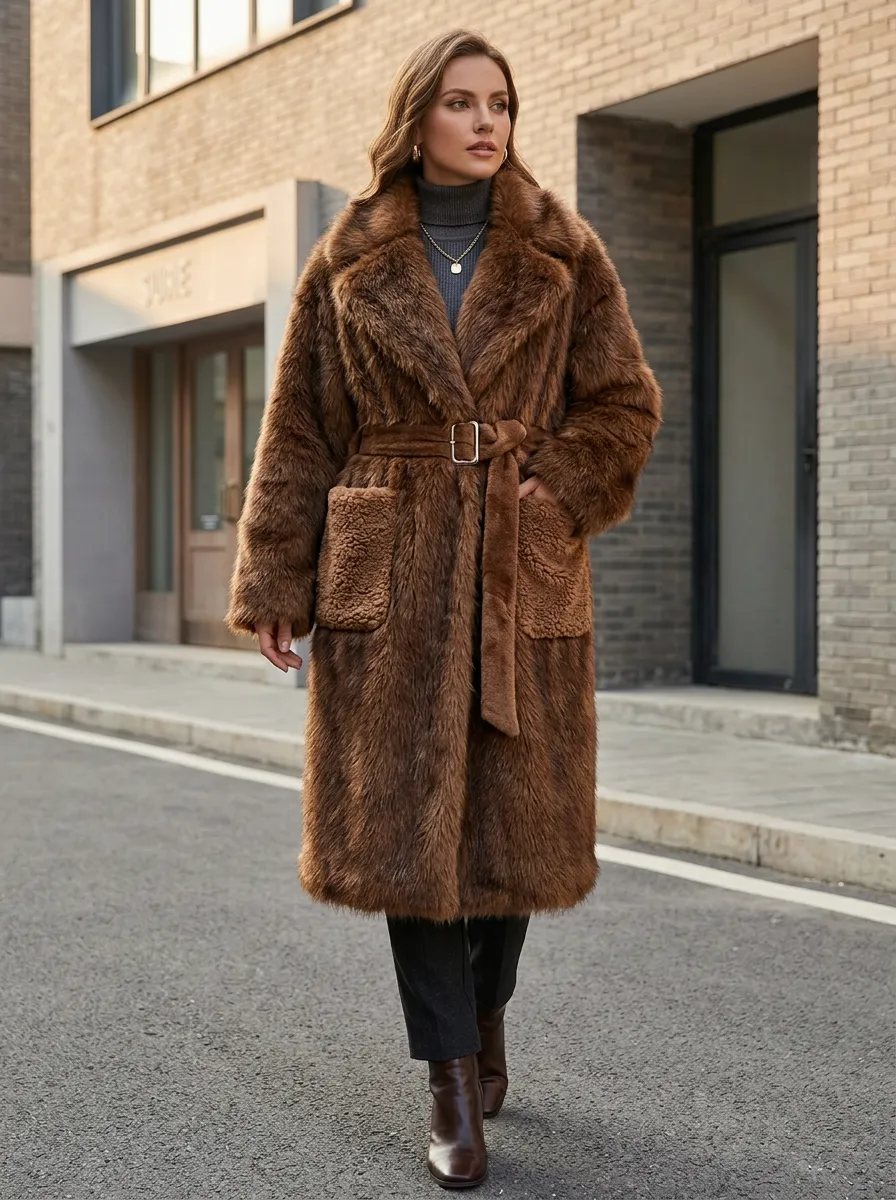 Women's Faux Fur Winter Coat