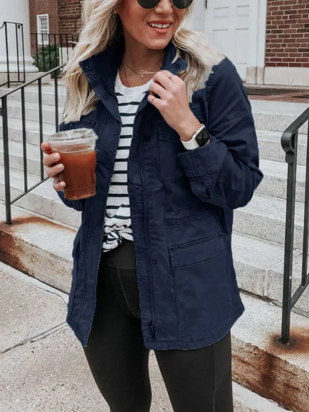 Zip-Up Pocketed Jacket