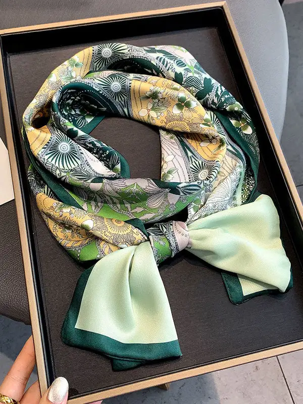 Vintage Printed Scarf Accessories