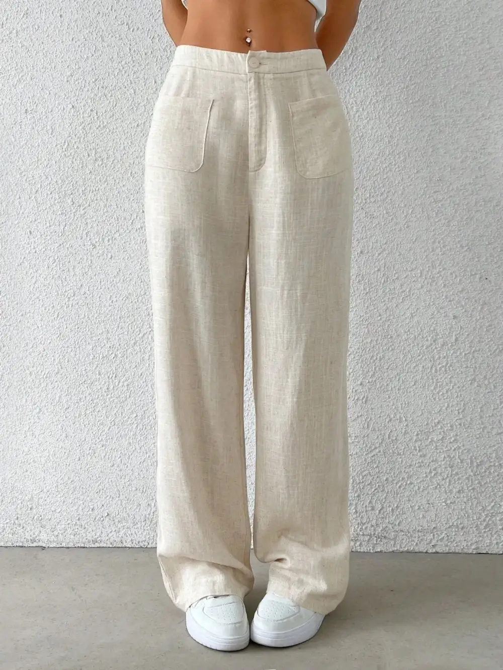 Pocketed Casual Pants