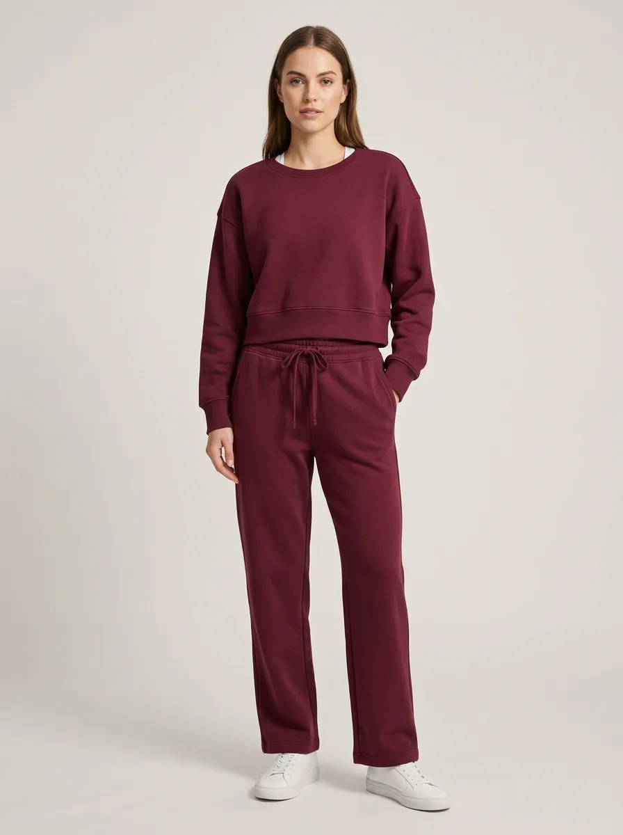 Women's Leisure Printed Sweatshirt Sweatpants Set