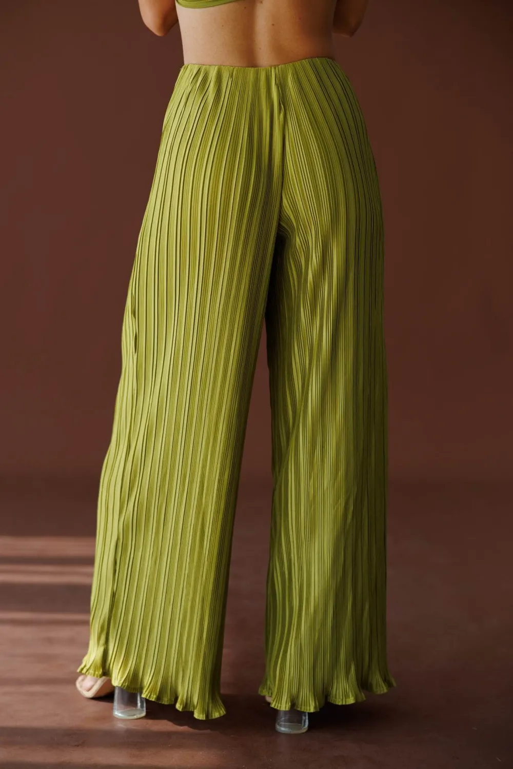 Pleated Ruffled Pants