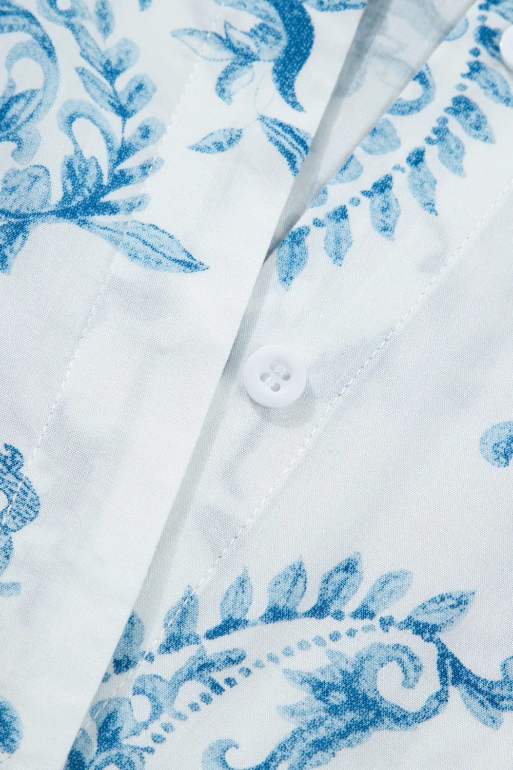 Blue Floral Plus Size Maxi Dress