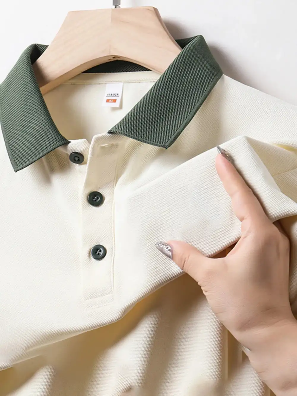 Everyday Contrast Detail Collared Short Sleeve Polo Shirt