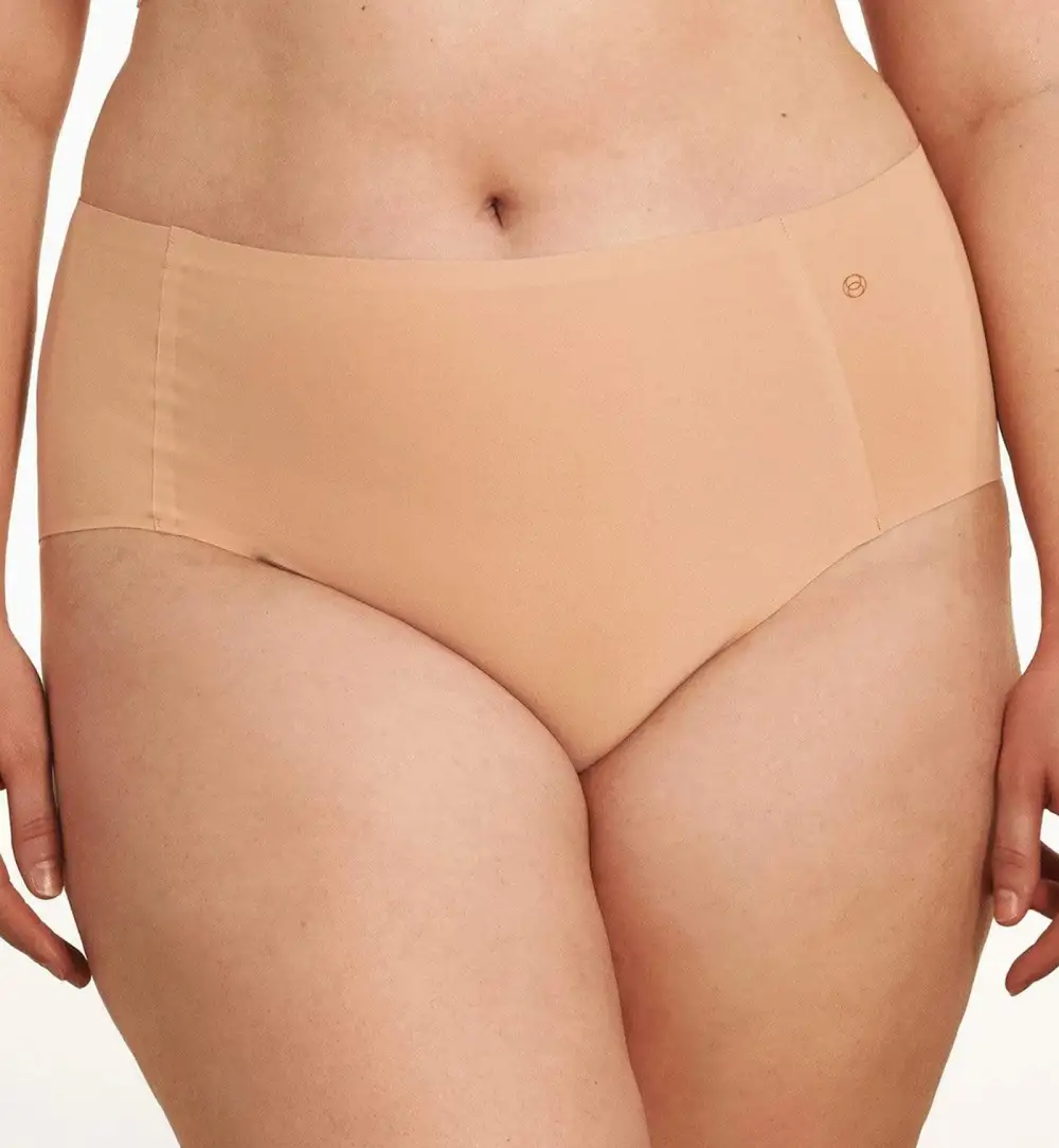 Modern High-Waist Seamless Cotton Bikini Brief Panty