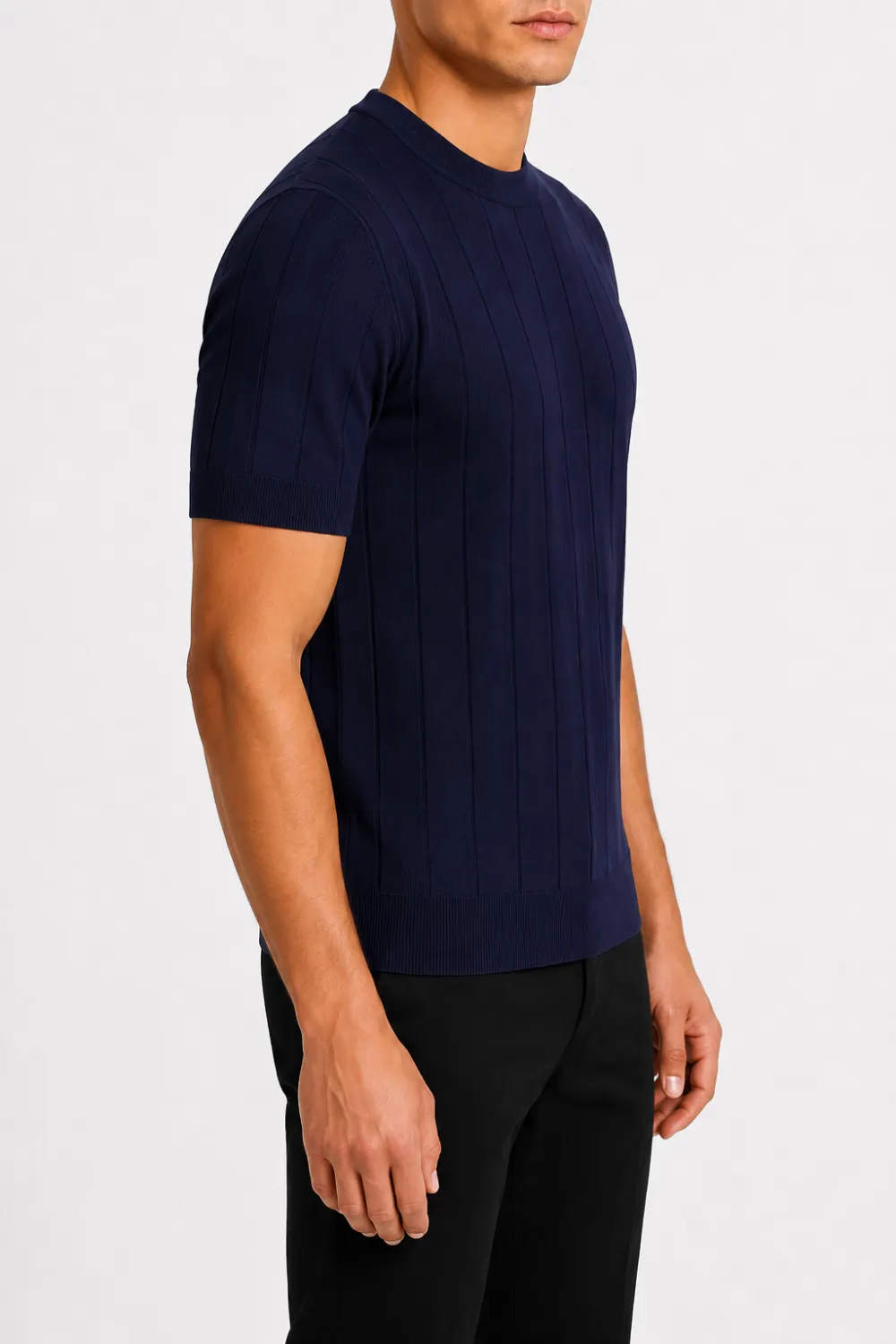 Refined Round Neck Crew Neck T-Shirt
