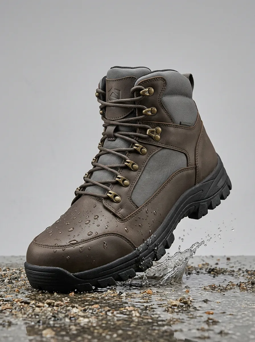 Weekend Hiking Outdoor Silhouette Men' Waterproof Work Boots