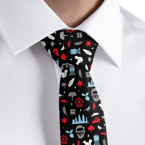 Refined Heritage Emblem Statement Necktie