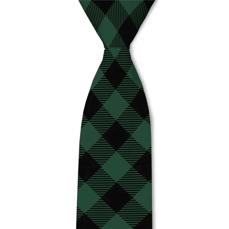 Buffalo Plaid Pattern Necktie