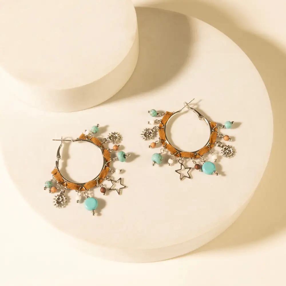 Artful Hoop Earrings
