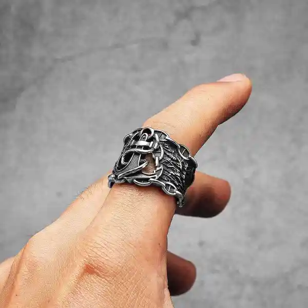 Men's Anchor Ring Chain