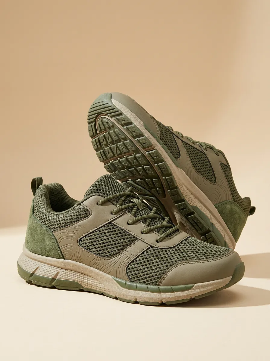 Men's Outdoor Tactical Mesh Print Sneakers