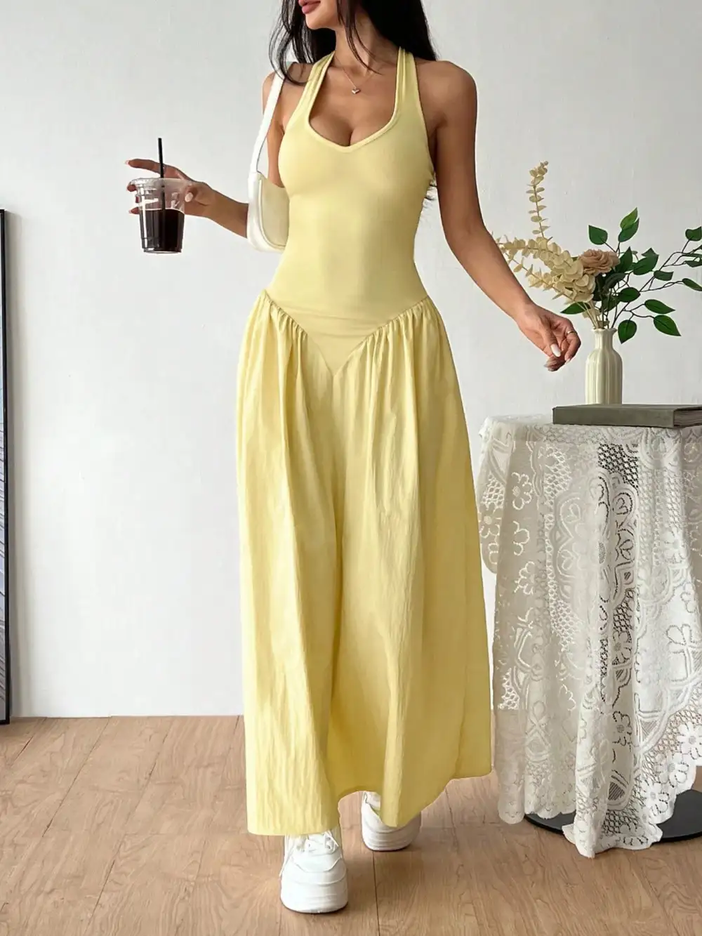 Easy Fit Halter Maxi Dress