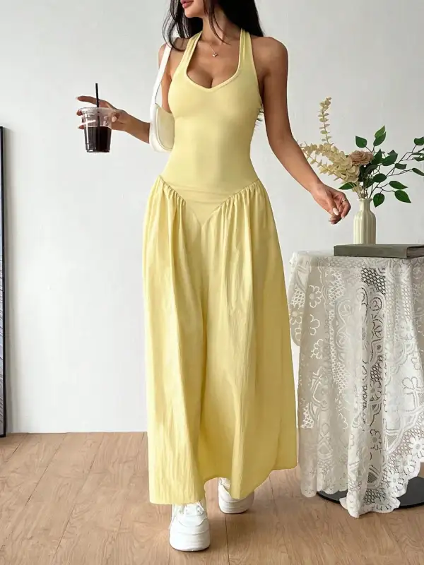 Easy Fit Halter Maxi Dress