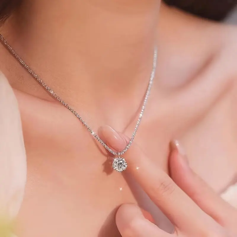 Women's Necklace Cubic Zirconia Inlay