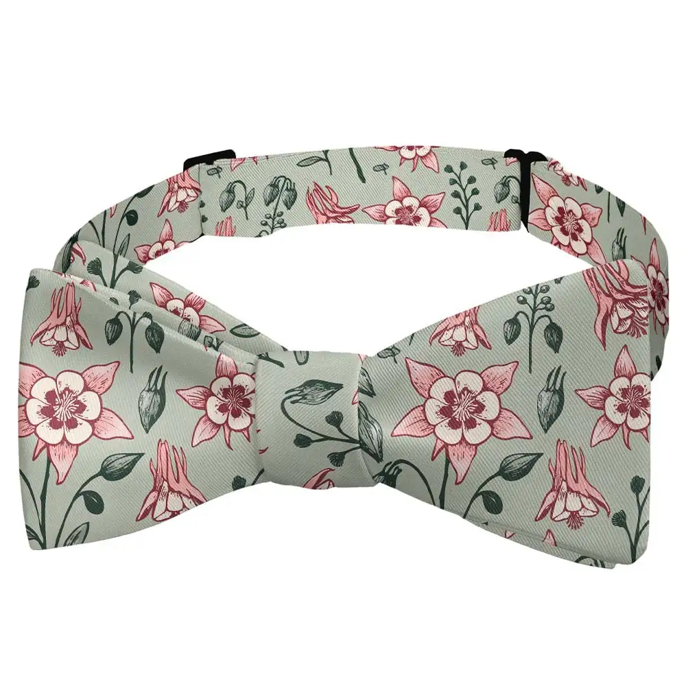 Mountain Columbine Pattern Bow Tie