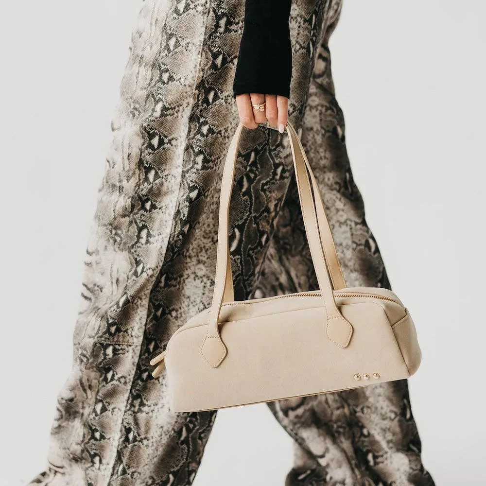 Sally Suede Barrel Shoulder