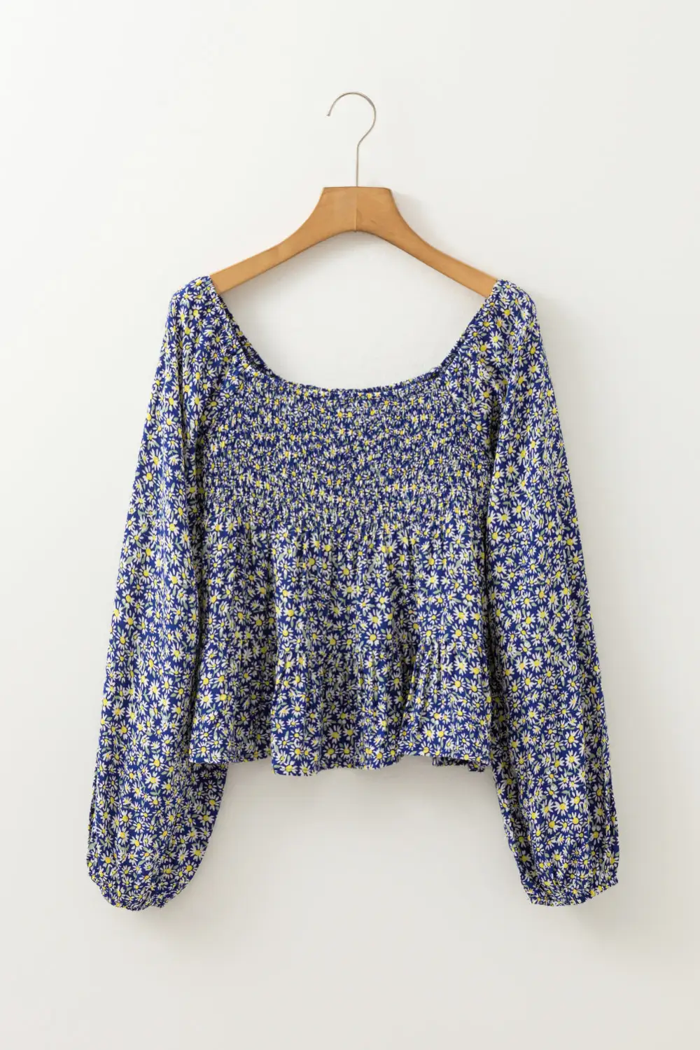 Floral Smocked Relaxed Fit Blouse