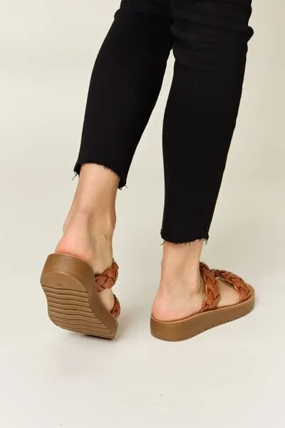 Platform Woven Heeled Sandals
