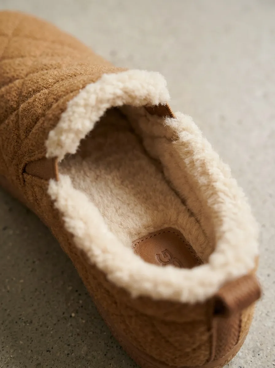 Everyday Quilted Fleece Lined Look Unisex Warm Wool Shoes