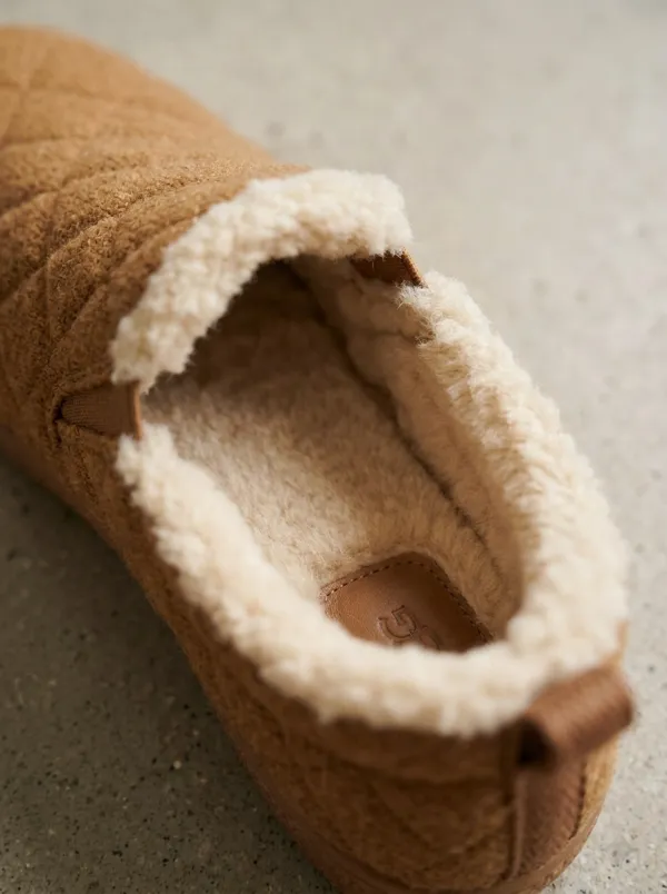 Everyday Quilted Fleece Lined Look Unisex Warm Wool Shoes