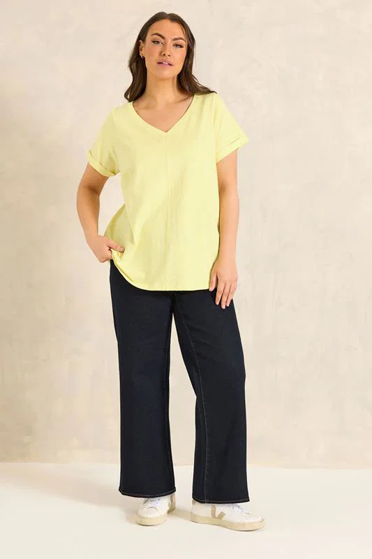 Bright Yellow Premium Cotton T-Shirt detail 2