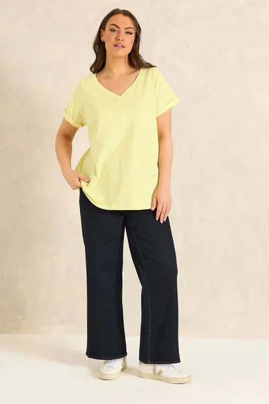 Bright Yellow Premium Cotton T-Shirt