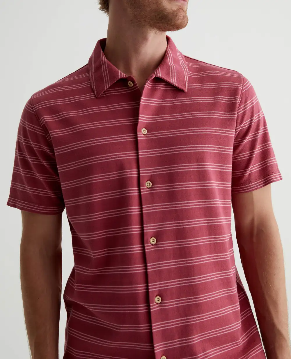 Men's Jacquard Button-Up Shirt