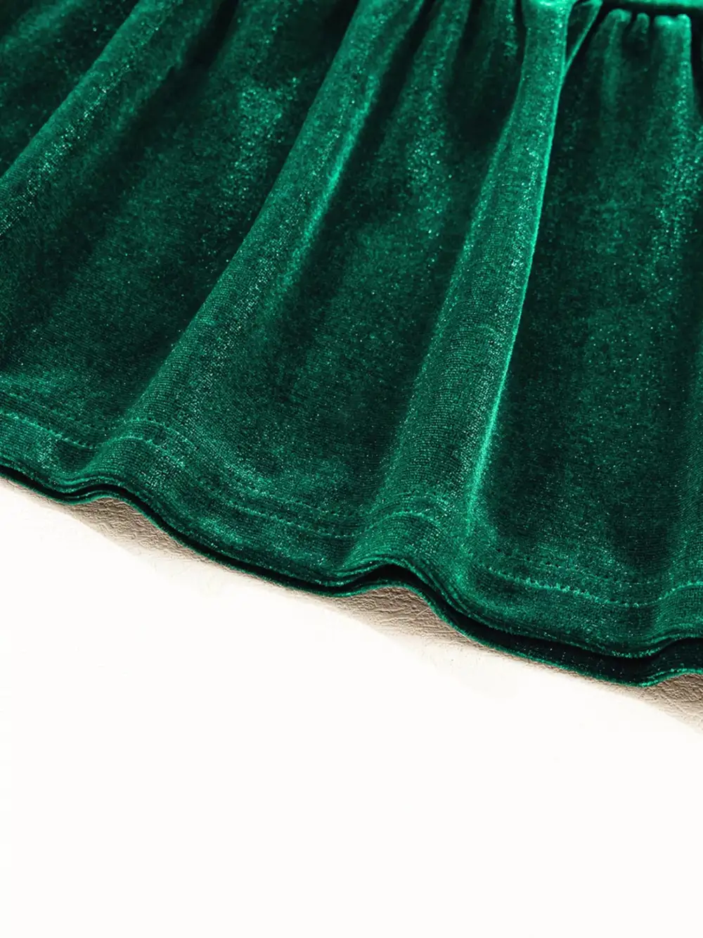 Velvet Sequin Tiered Mini Dress