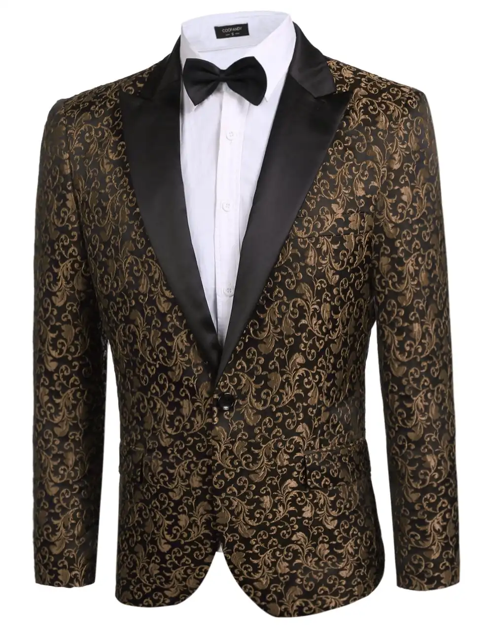 Linen Blend Floral Blazer Jacket
