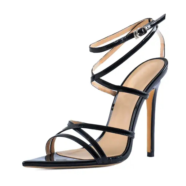 Gladiator Ankle Strap Pointed High Heel Sandals