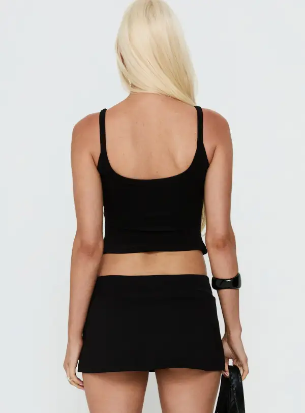 Scoop Neck Cropped Tank Top