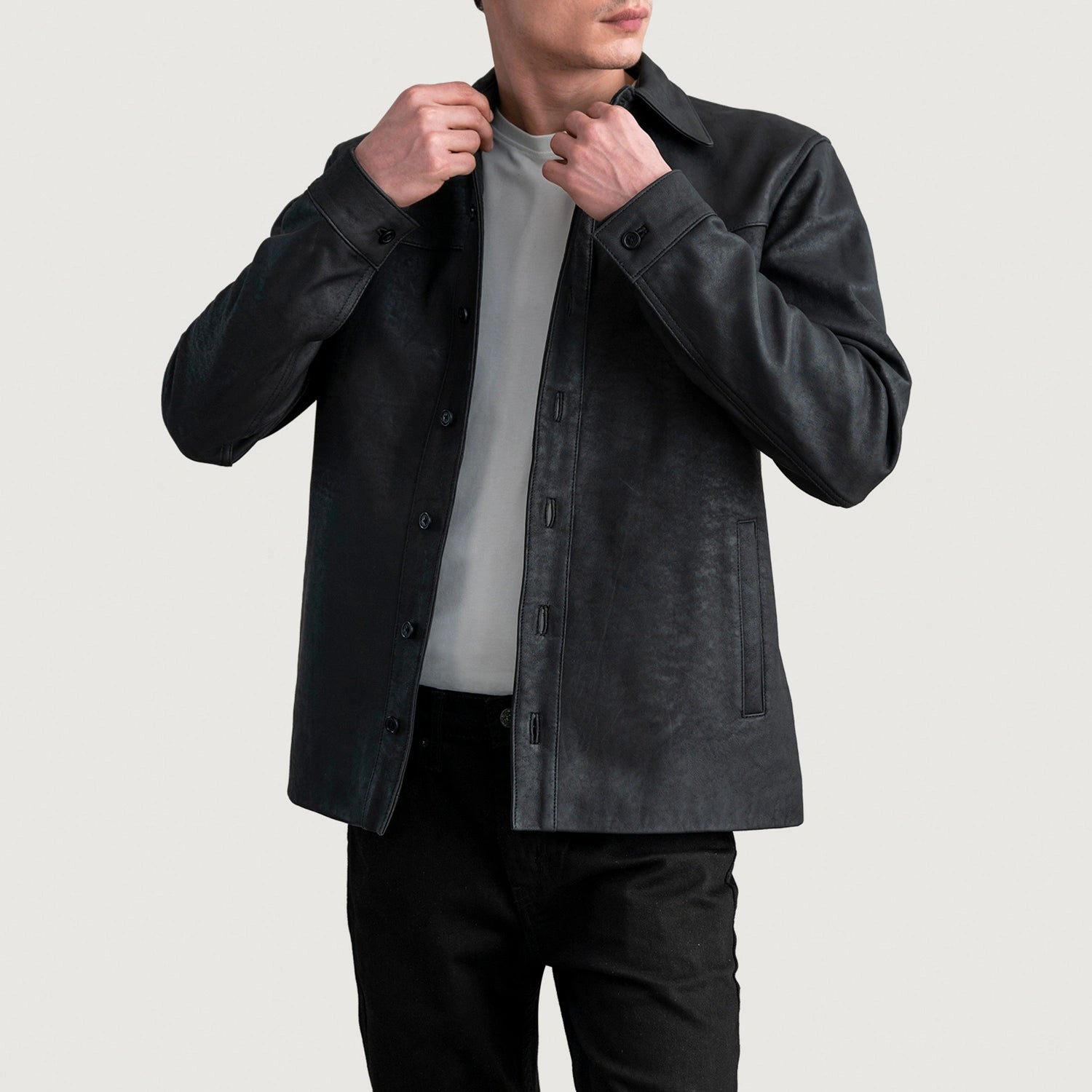 Men's Casual Leather Jacket