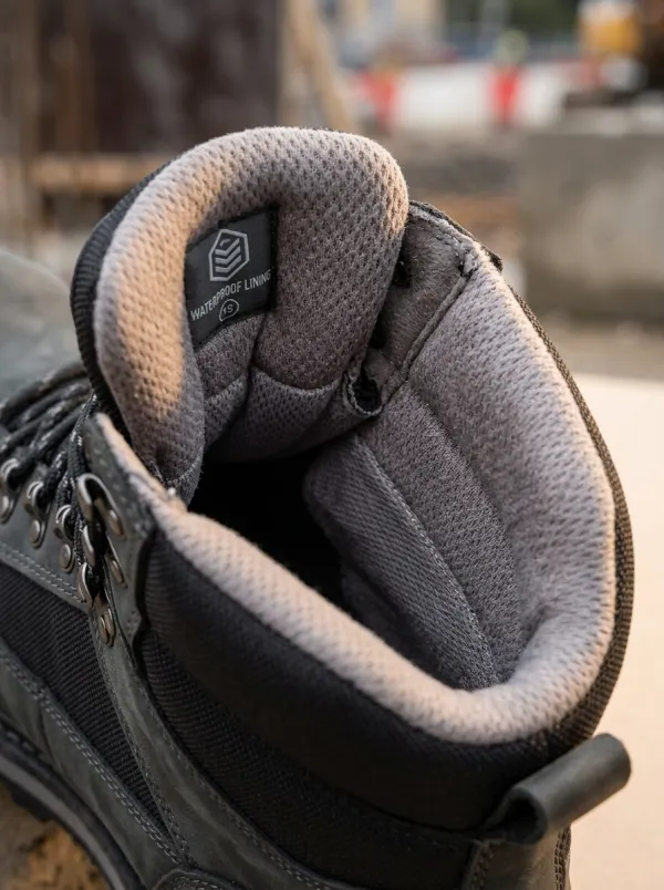 Everyday Leather-Look Men's Waterproof Work Boots