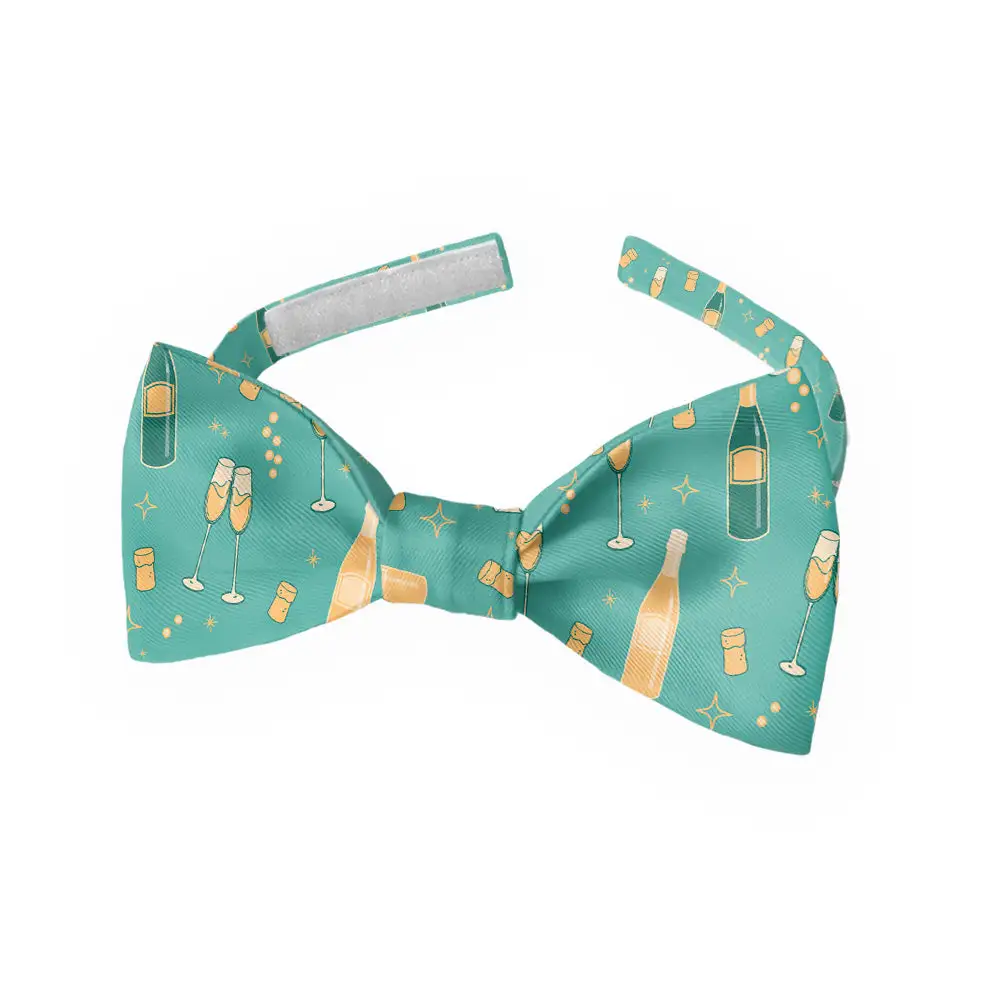 Champagne Pattern Bow Tie